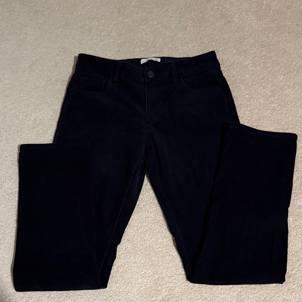 LOFT Midnight Corduroy Curvy Straight Jeans - Picture 2 of 9
